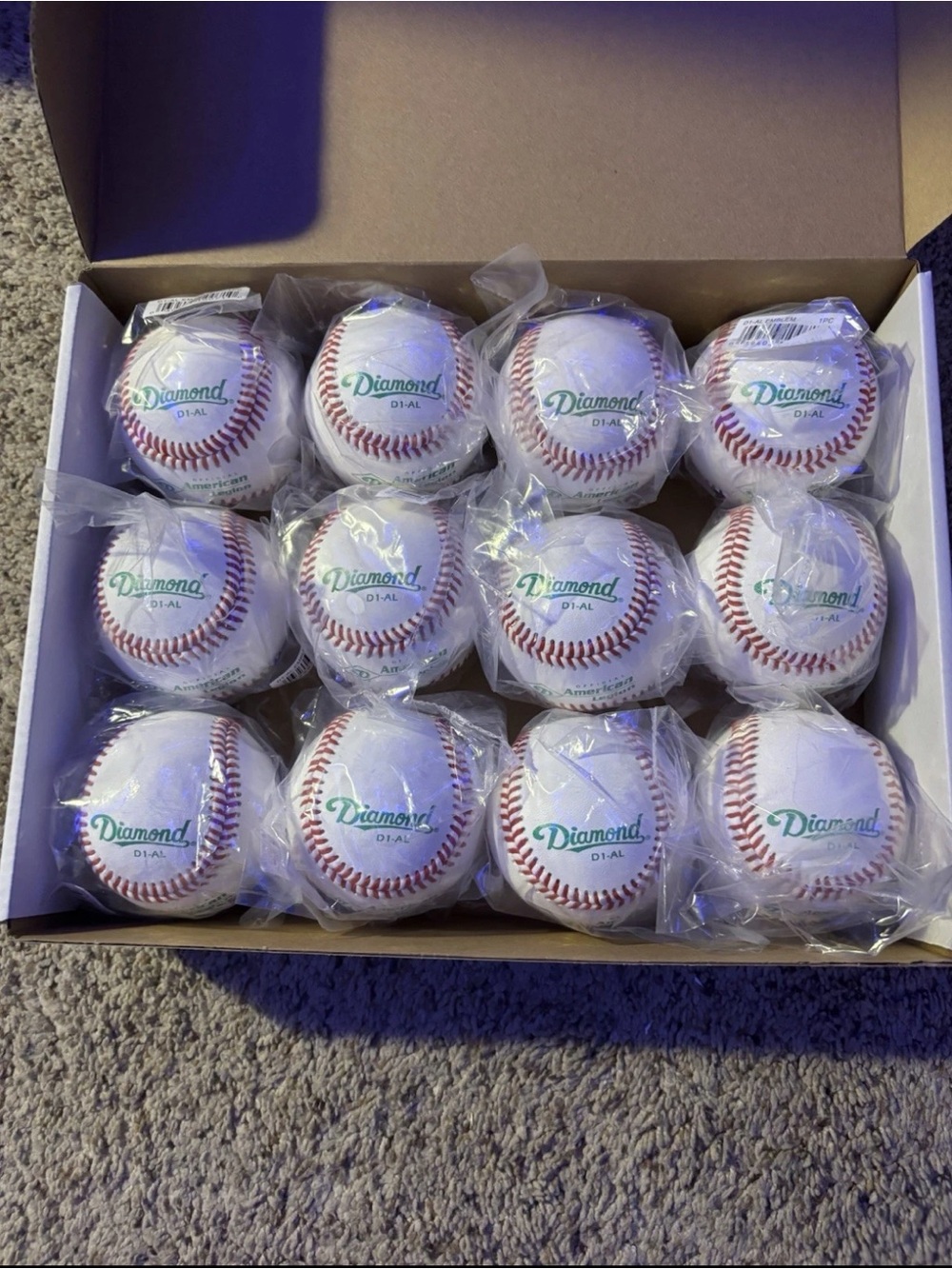 Diamond Supply Co. D1-AL Practice Baseballs 1 Dozen